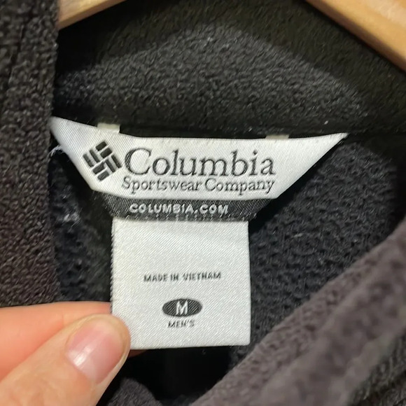 Columbia Mens black polar fleece zip up jacket - Picture 5 of 12